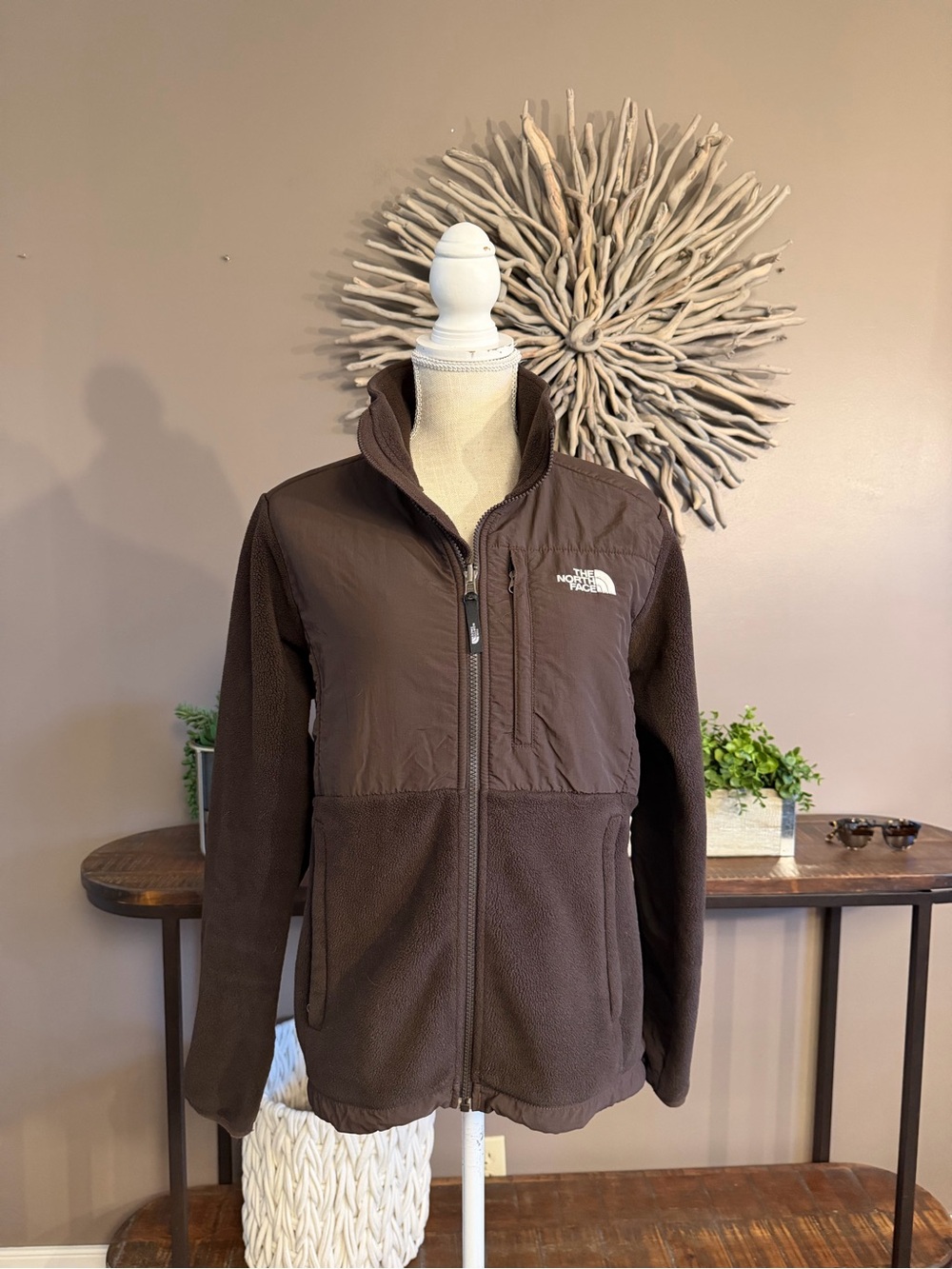 North Face Fleece Jacket in brown women’s